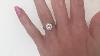 Certified 3.00 Ct Moissanite Solitaire Engagement Ring 14K White Gold Round Cut
